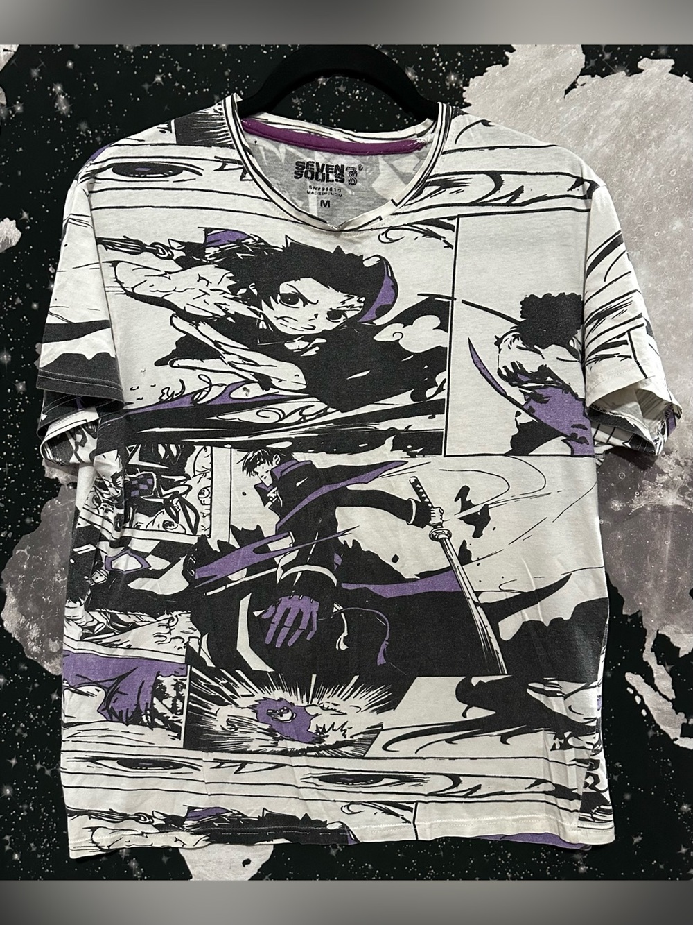 Seven Souls Demon Slayer Manga Panel Shirt